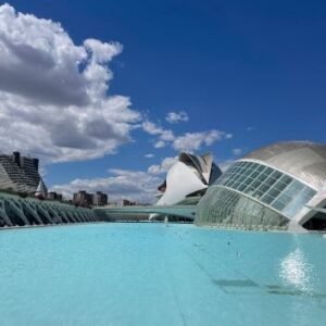 Mediterranean evening at city of art & sciences