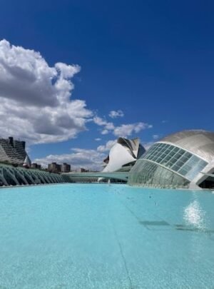 Mediterranean evening at city of art & sciences