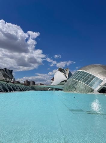 Mediterranean evening at city of art & sciences