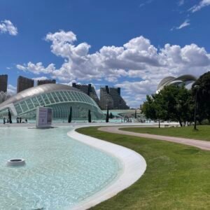 Mediterranean evening at city of art & sciences