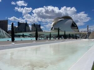 Mediterranean evening at city of art & sciences