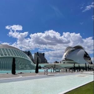 Mediterranean evening at city of art & sciences