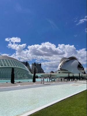 Mediterranean evening at city of art & sciences
